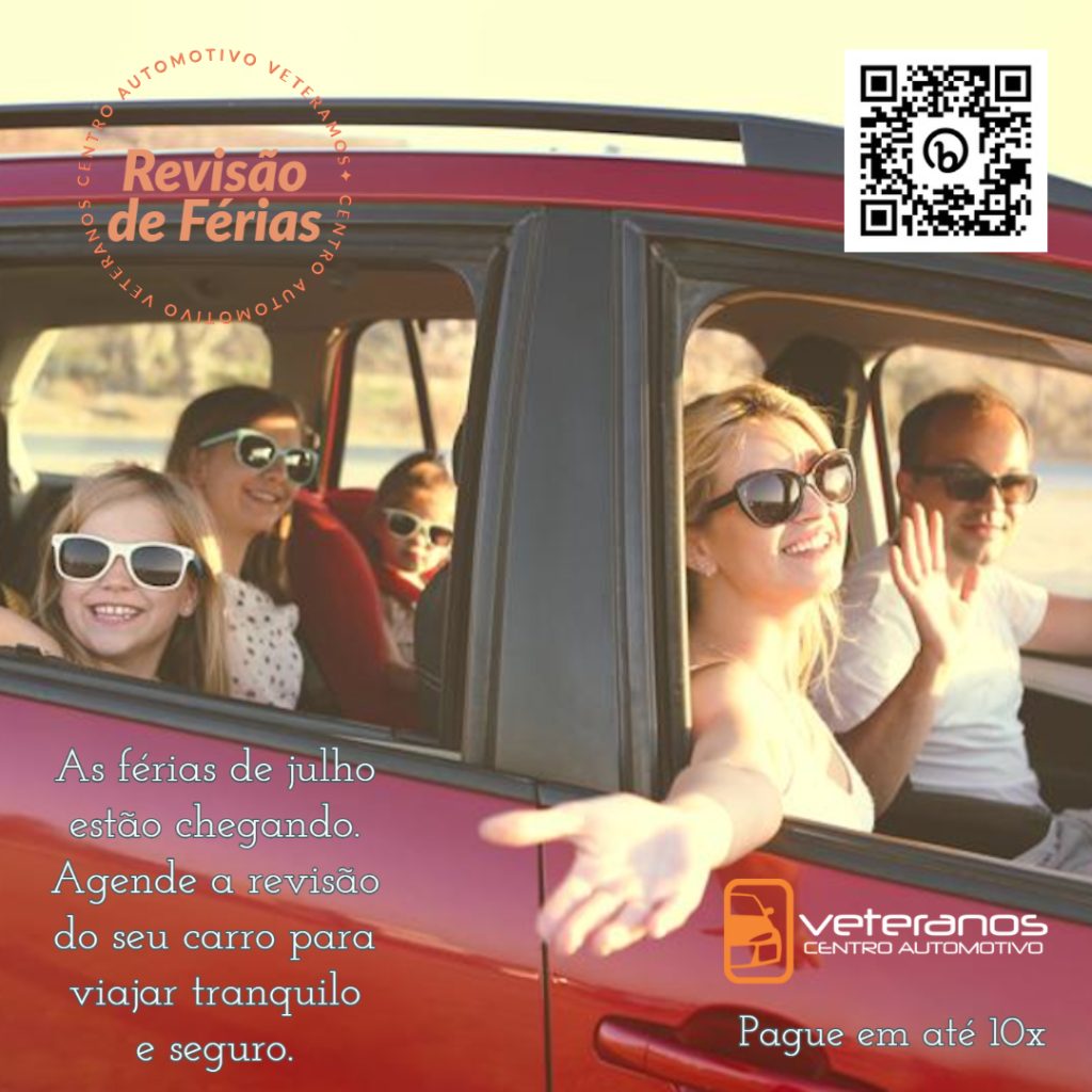 Férias de julho? Agende a revisão do seu carro e tenha uma viagem tranquila!